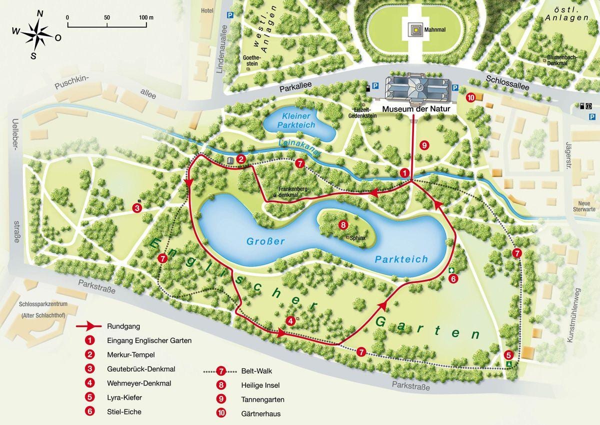 خريطة englischer garten