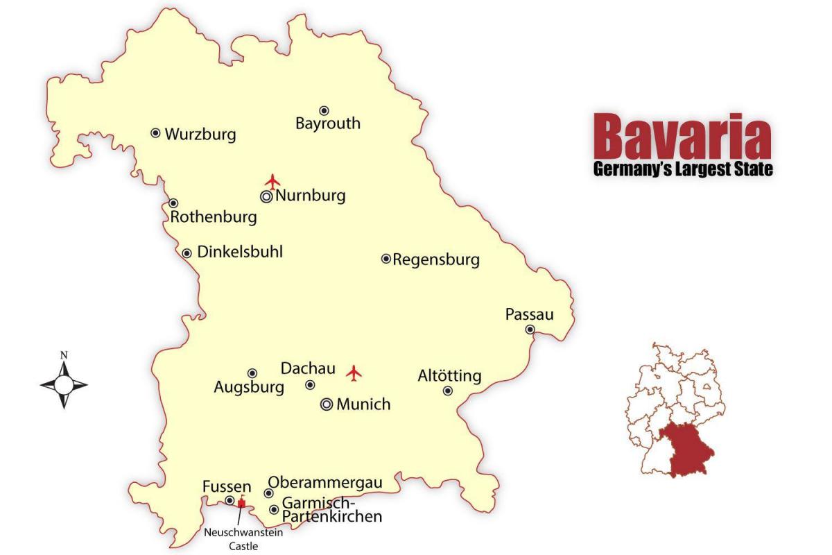 خريطة ألمانيا عرض ميونيخ