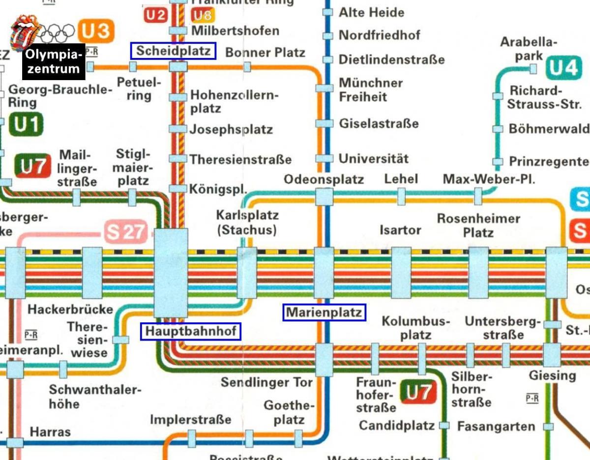 خريطة ميونيخ hauptbahnhof