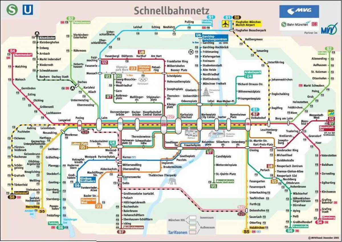 ميونيخ خريطة المترو