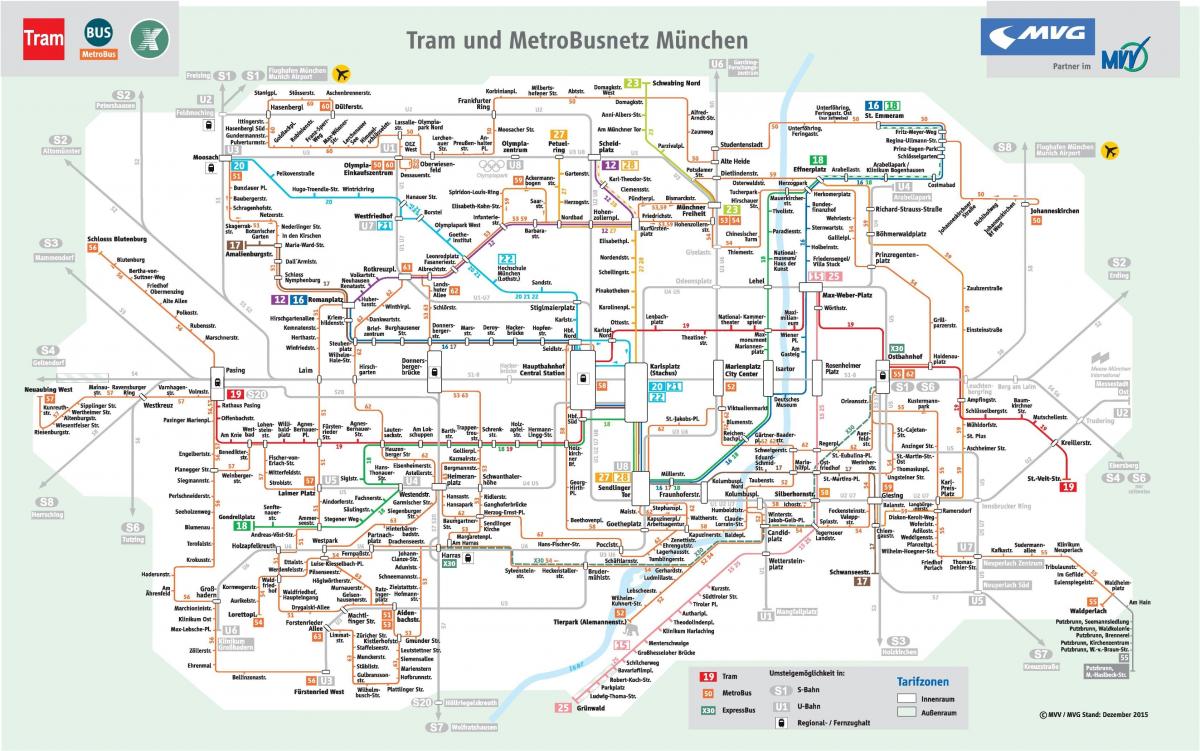 خريطة ميونيخ الحافلة