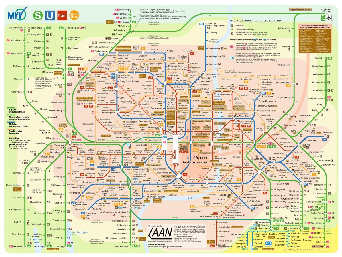 خريطة النقل ميونيخ