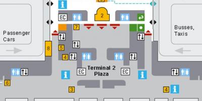 خريطة مطار ميونيخ الوافدين