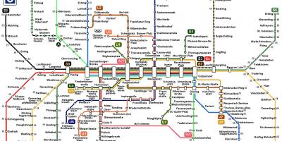 ميونيخ s8 القطار خريطة