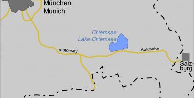 خريطة ofmunich البحيرات 