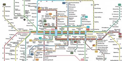 Munchen خريطة النقل