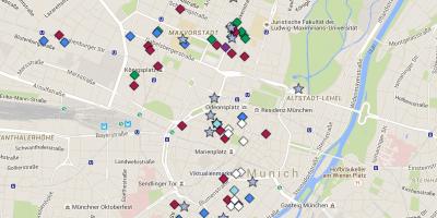 خريطة مدينة ميونيخ